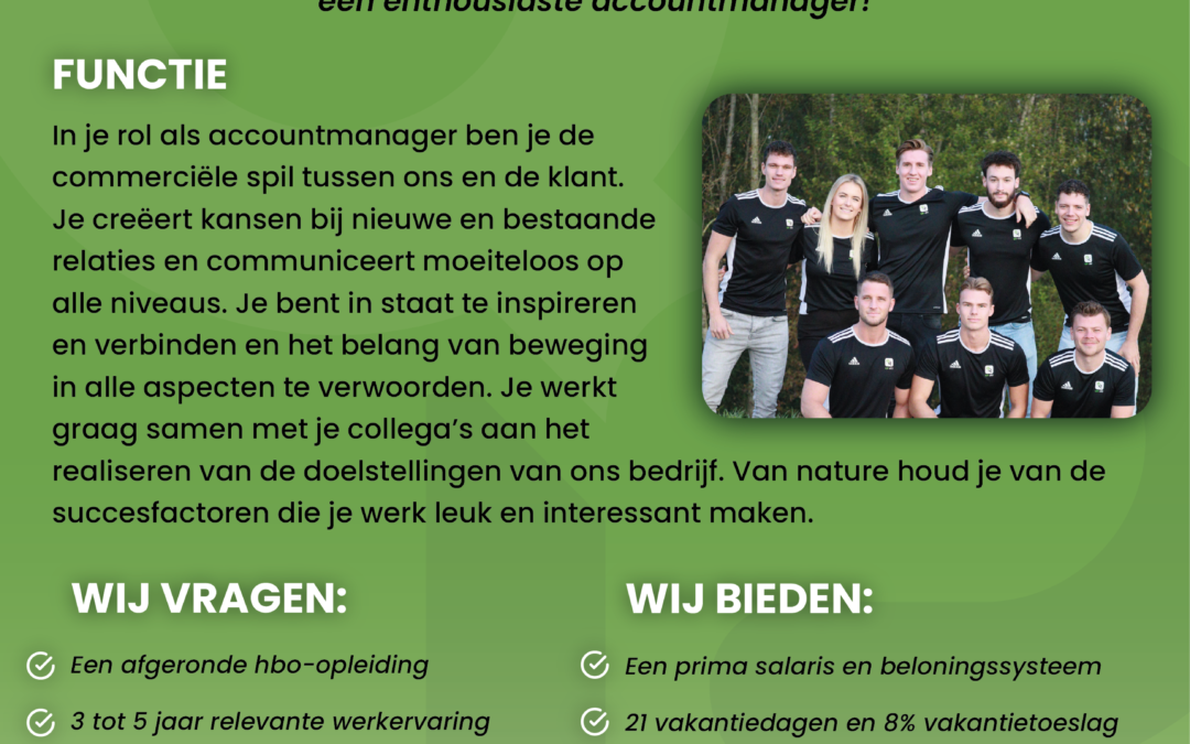 VACATURE: Fulltime Accountmanager